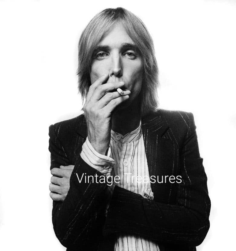 Tom Petty Smoking a Cigarette