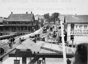 Downtown Greenport, NY in the early 1900s