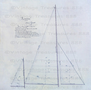 Naval Architectural Drawing by Leon Sebille
